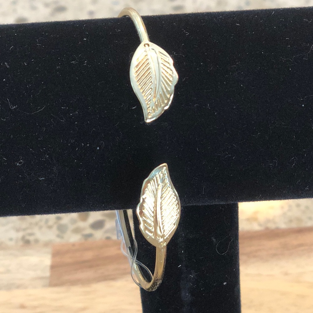 Gold Leaf Cuff Bracelet
